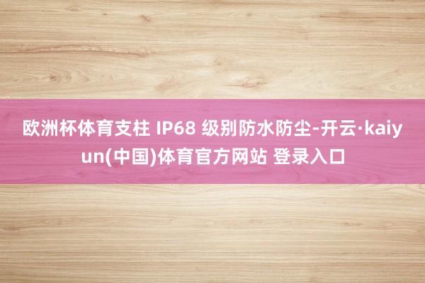 欧洲杯体育支柱 IP68 级别防水防尘-开云·kaiyun(中国)体育官方网站 登录入口
